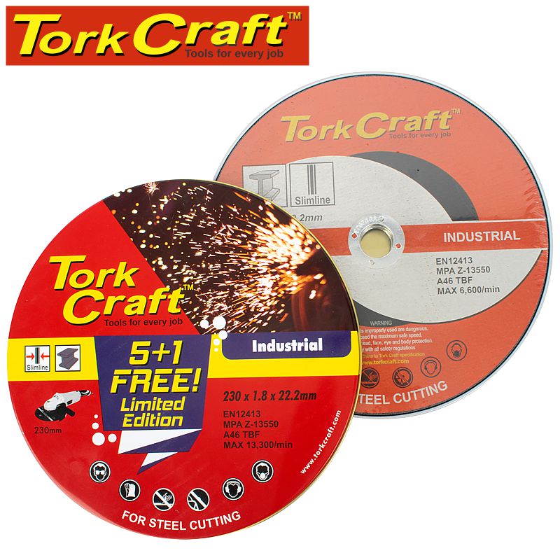 tork-craft-5+-1-cutting-disc-ind.-metal-230-x-1.8-x-22.2-mm-tin-case-combo-160-3