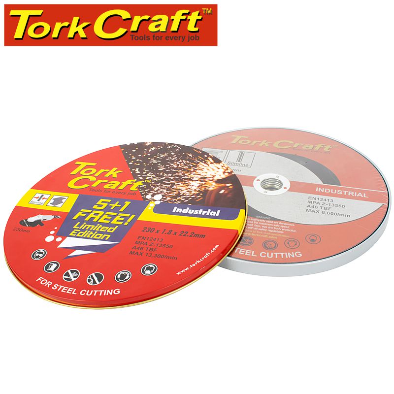 tork-craft-5+-1-cutting-disc-ind.-metal-230-x-1.8-x-22.2-mm-tin-case-combo-160-4