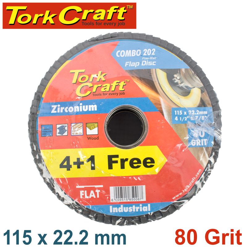 tork-craft-flap-disc-zirconium-115mm-80-grit-flat-4+1-free-combo-202-2