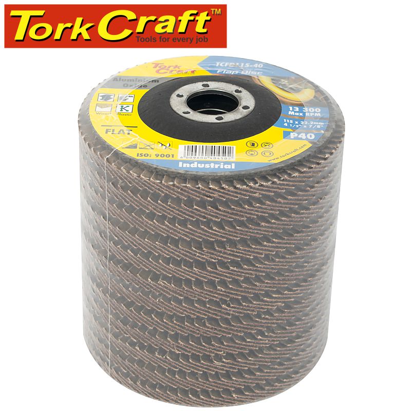 tork-craft-flap-disc-alu.-oxide-115mm-80-grit-flat-12pc-metal-tin-combo-302-5