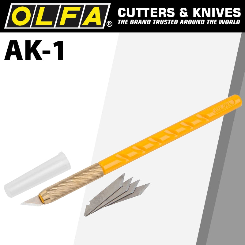 olfa-olfa-cutter-model-ak-1-art-knife-x25-spare-blades-ctr-ak1-1