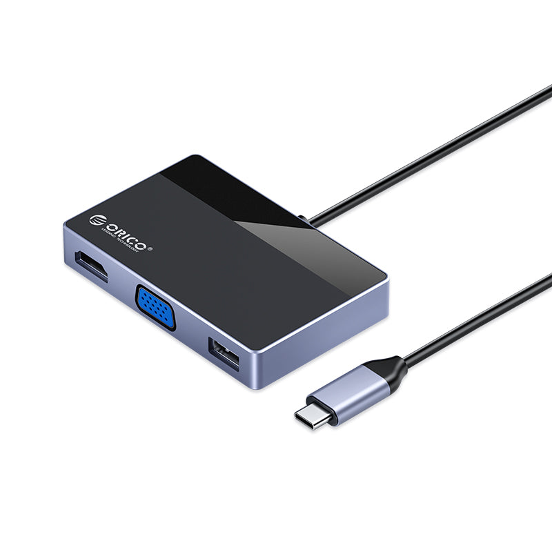 orico-dock-type--c-5-port-with-pd100w|-hdmi-|-vga-|-usb3.0-|-type-c-|-3.5mm-audio-port-|-bk-1-image