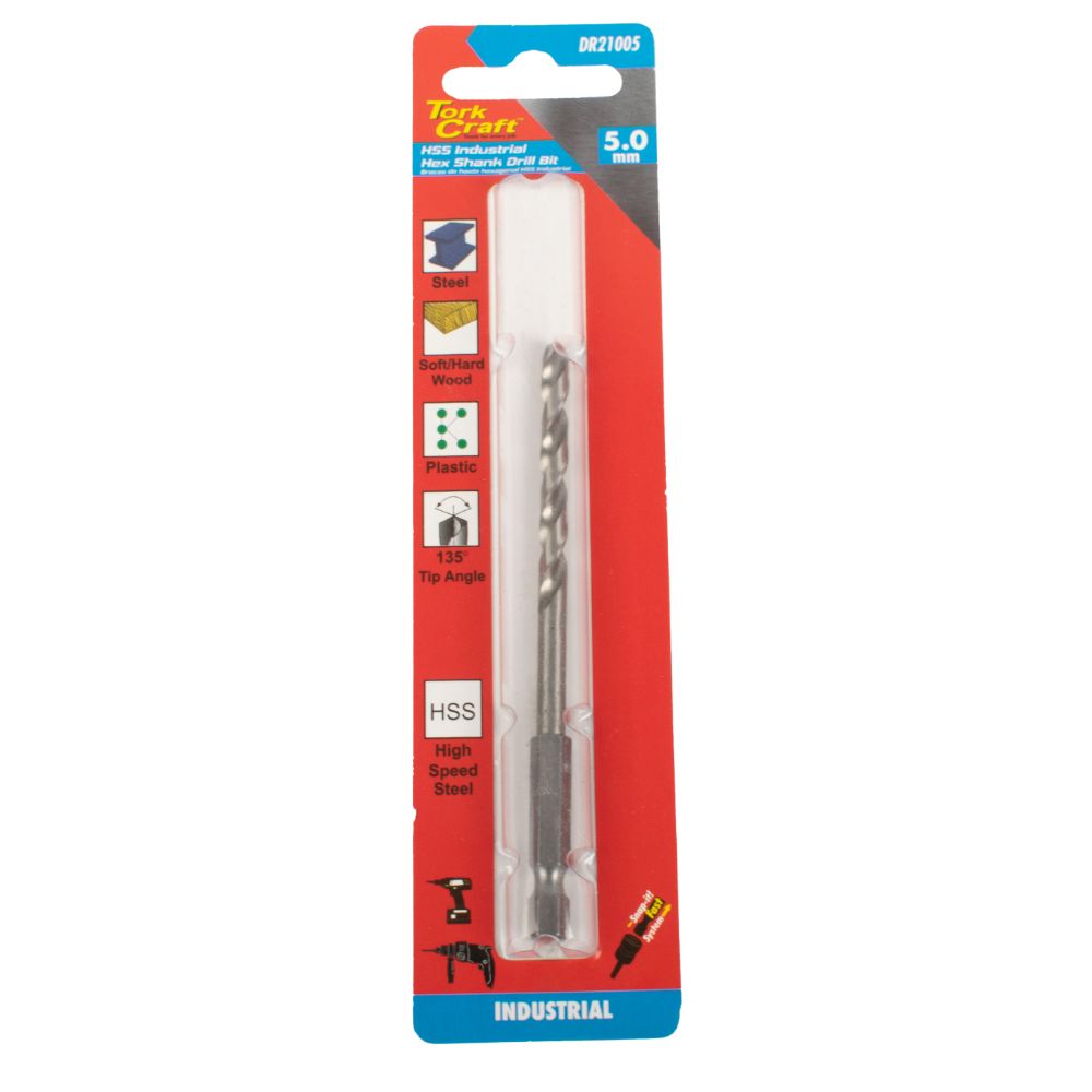 tork-craft-drill-hss-5.0mm-135deg-1/card-hex-shank-industrial-bit-dr21005-1