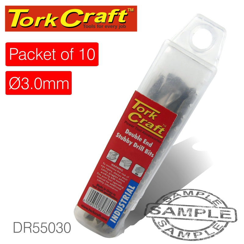 tork-craft-double-end-stubby-hss-3mm-packet-of-10-dr55030-1