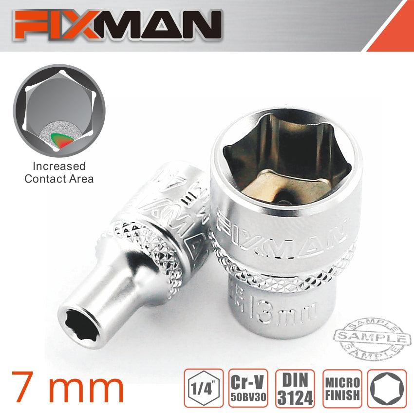 fixman-fixman-1/4'-drive-hex-socket-7mm-fix-h0106m-1