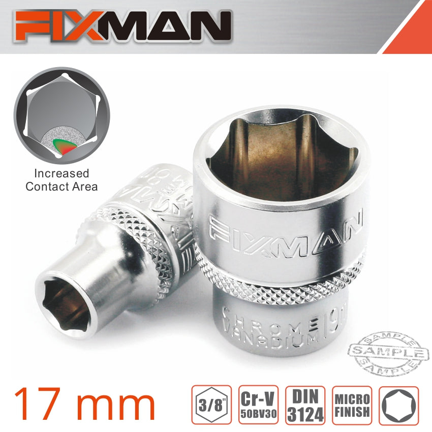 fixman-fixman-3/8'-drive-hex-socket-17mm-fix-h0210m-1