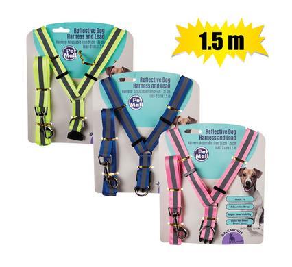 image-SA-LOT-Pet-Mall-Reflective-Dog-Harness-and-Lead-Blue_072-000600