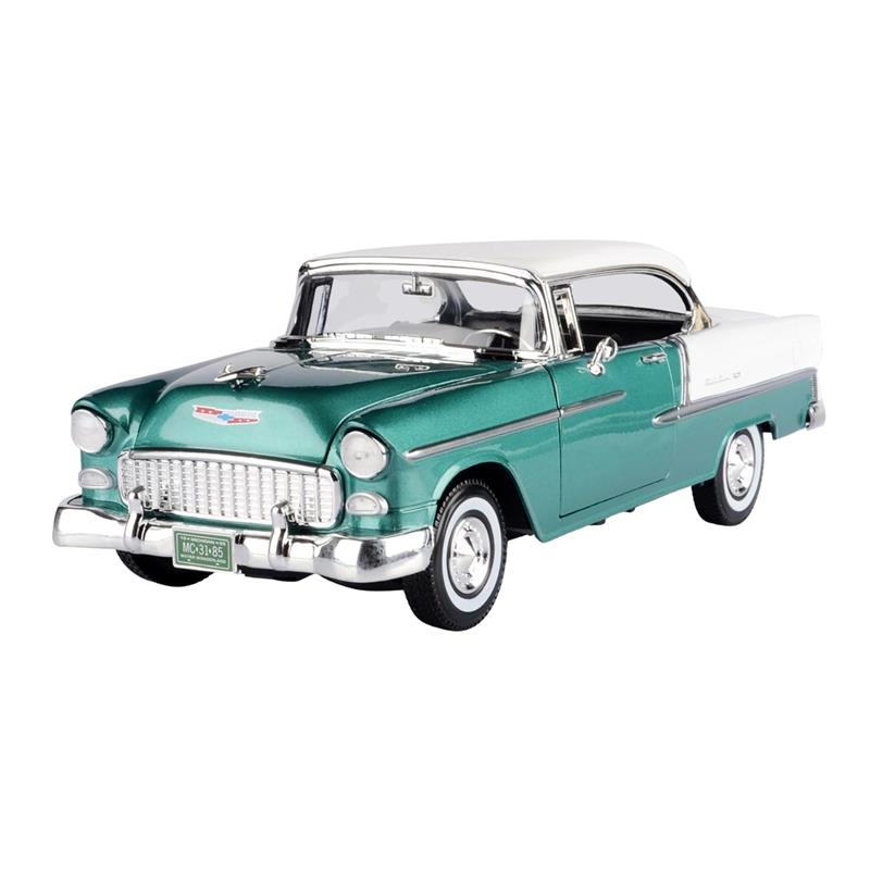 image-SA-LOT-Motormax-1:18-1955-Chevy-Bel-Air-(Hard-Top)-Dark-Green/White_MOT-73185TC-DG/W