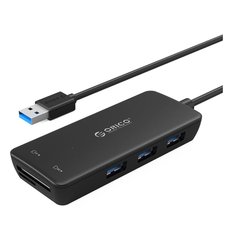orico-3-port-usb3.0-hub-with-tf-and-sd-card-reader---black-1-image
