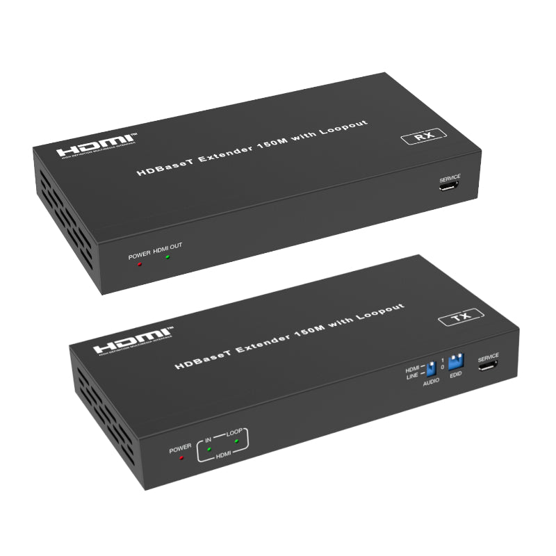 hdcvt-hdmi-hdbaset-150m-1080p-extender-w/audio-embedder-and-de-embedder-1-image