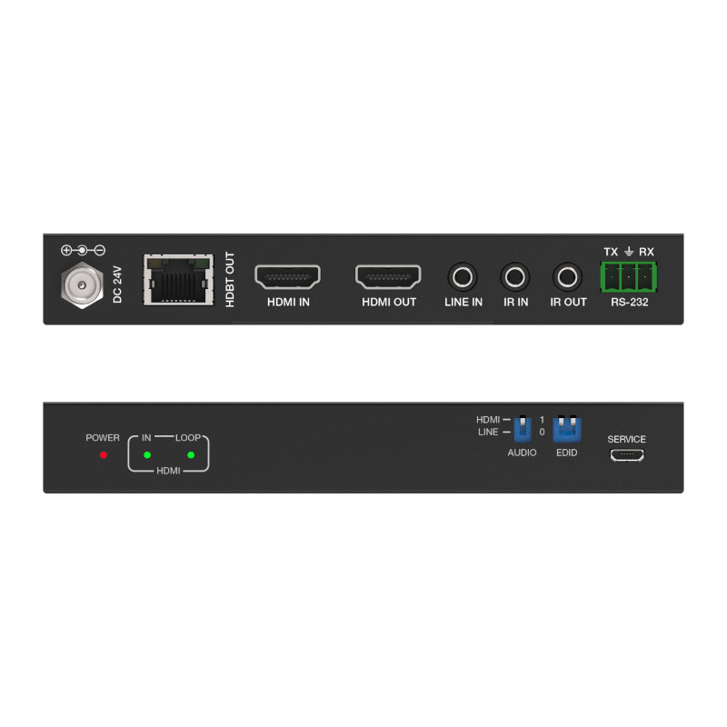 hdcvt-hdmi-hdbaset-150m-1080p-extender-w/audio-embedder-and-de-embedder-4-image