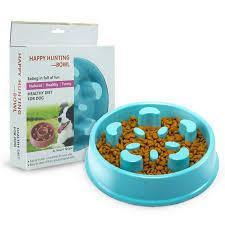 Happy Hunting Slow Feeder Pet Bowl - Assorted Colours - 4aPet