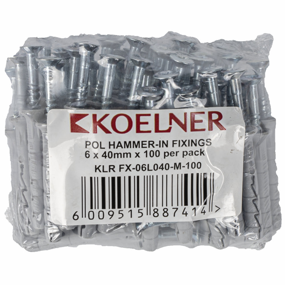 rawlplug-pol-hammer-in-fixing-6x40mm--x-100-per-pack-klr-fx-06l040-m-100-1