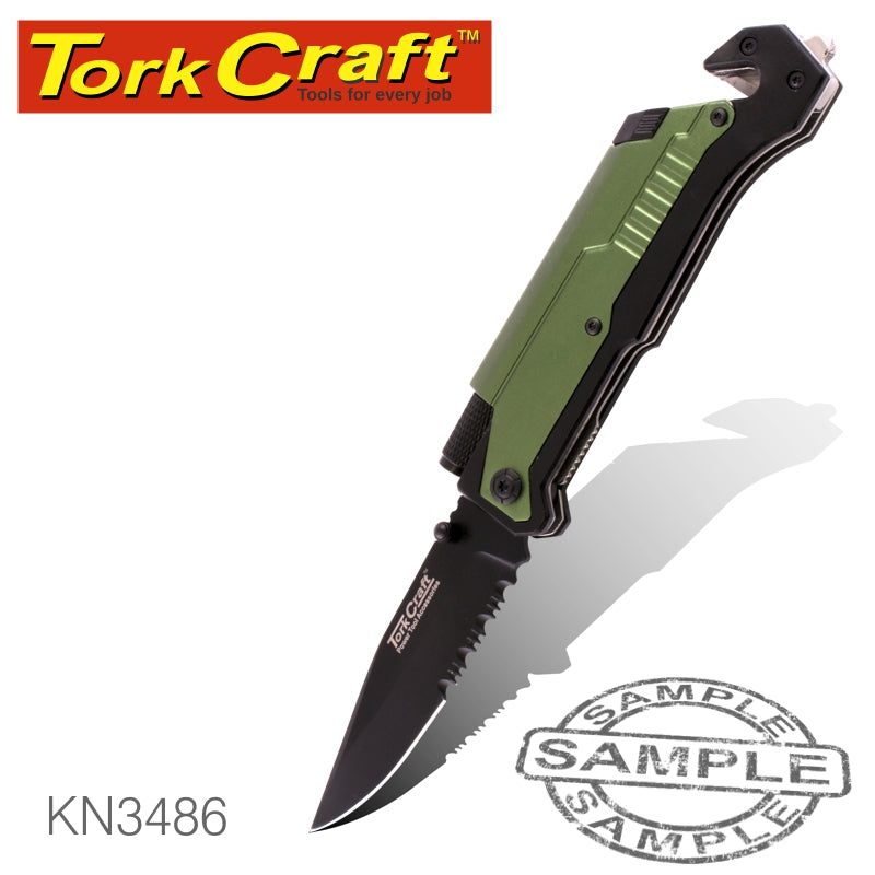 tork-craft-knife-survival-green-with-led-light-&-fire-starter-in-double-blister-kn3486-1