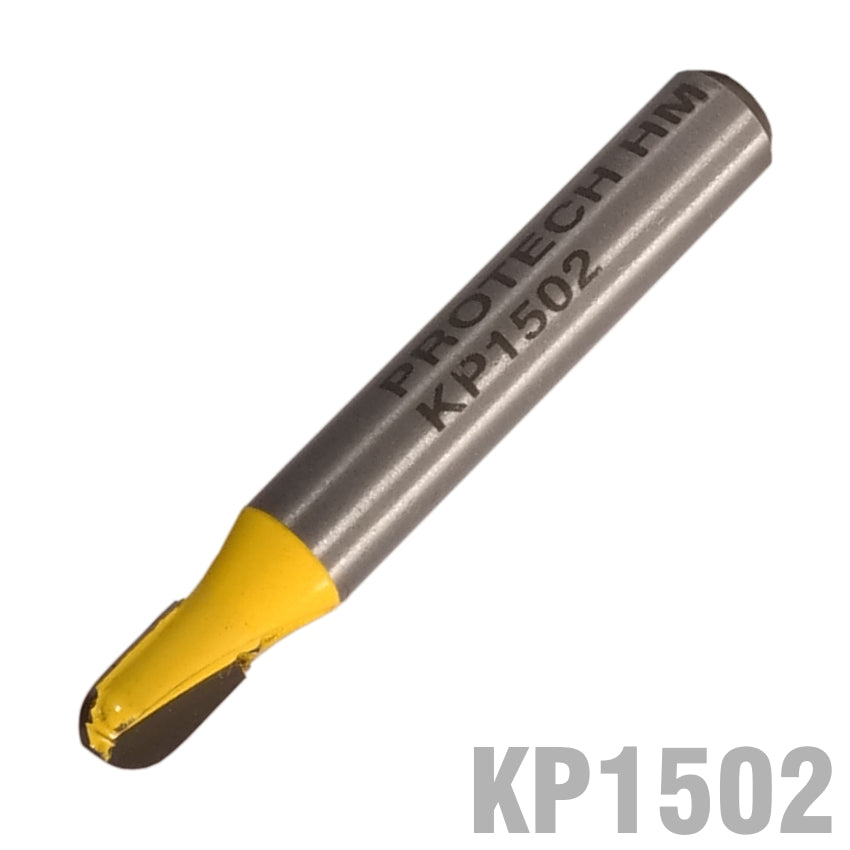 pro-tech-round-nose-veining-bit-one-flute-3/16'-x-5/16'-1/4'-shank-kp1502-1