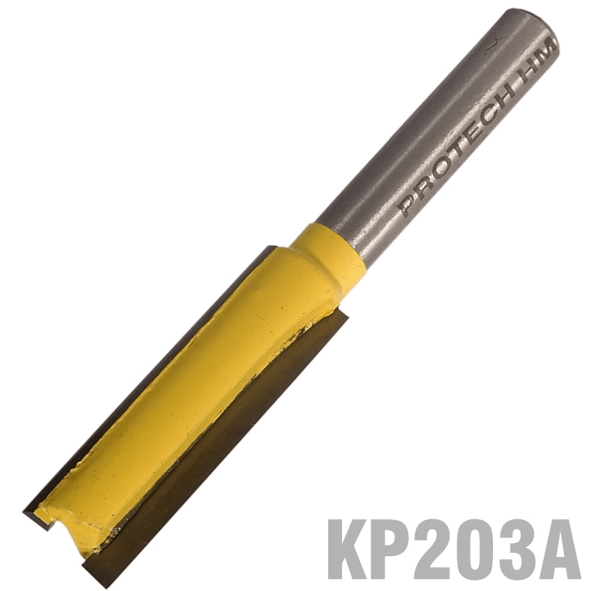 pro-tech-straight-bit-3/8'-(9.5mm)-x-1-1/4'(32mm)-two-flute-long-1/4'-shank-kp203a-1
