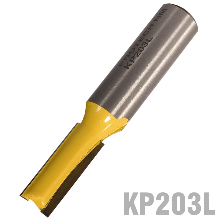 pro-tech-straight-bit-3/8'-(9.5mm)-x-1'(25.4mm)-two-flute-long-1/2'-shank-kp203l-1