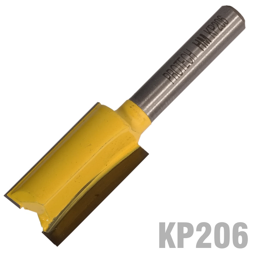 pro-tech-straight-bit-9/16'-(14.3mm)-x-1'(25.4mm)-two-flute-1/4'-shank-kp206-1
