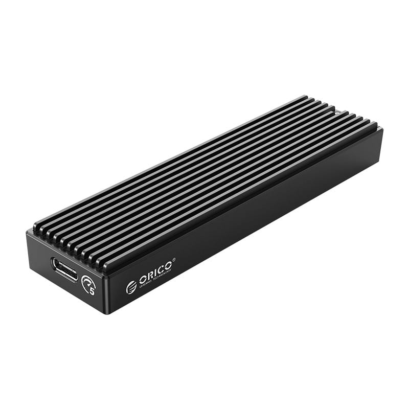 orico-m.2-5gbps|usb3.1-type-c|supports-up-to-2tb|15cm-cable---hard-drive-enclosure---black-1-image