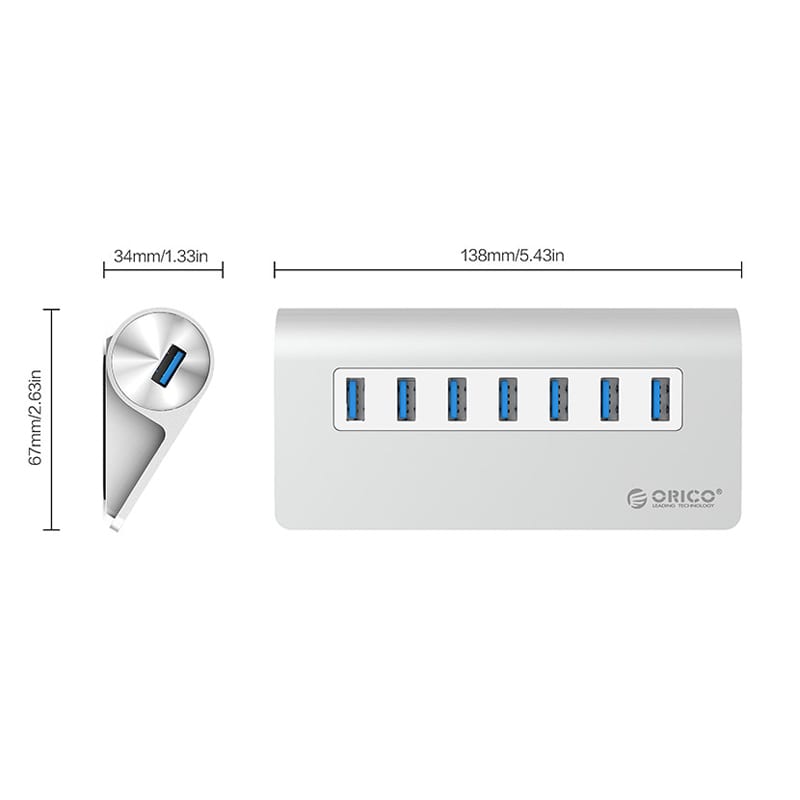orico-7-port-usb3.0-hub-aluminium---silver-3-image