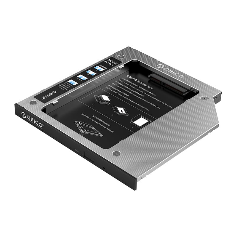 orico-9.0mm/9.2mm/9.5mm-sata3.0-optical-caddy-drive---silver-1-image