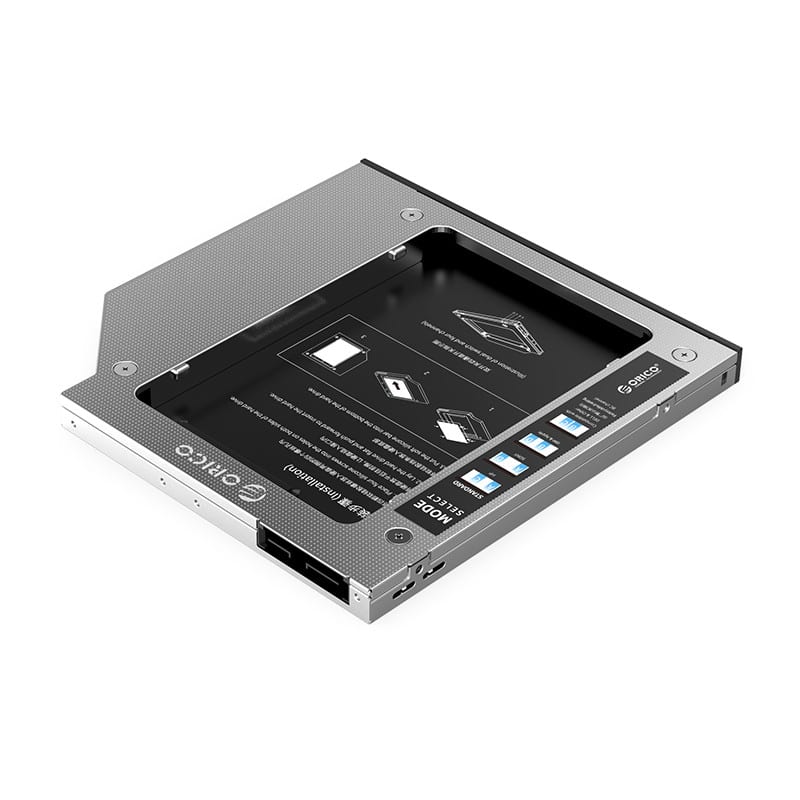 orico-9.0mm/9.2mm/9.5mm-sata3.0-optical-caddy-drive---silver-2-image