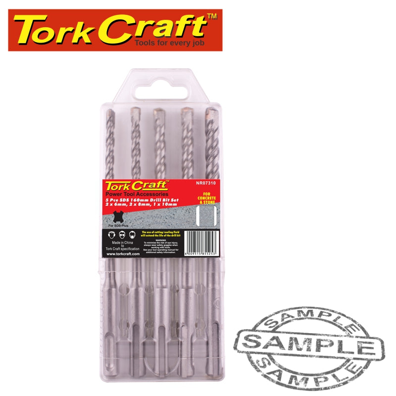 tork-craft-sds-160mm--drill-bit-set-5pc-2-x6mm,-2-x-8mm,-1x10mm-nr07310-1