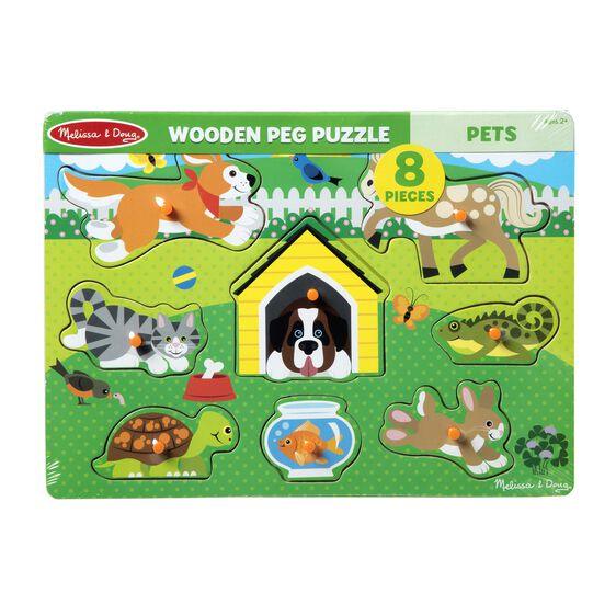 Melissa & Doug Pets Peg Puzzle (Pre-Order)