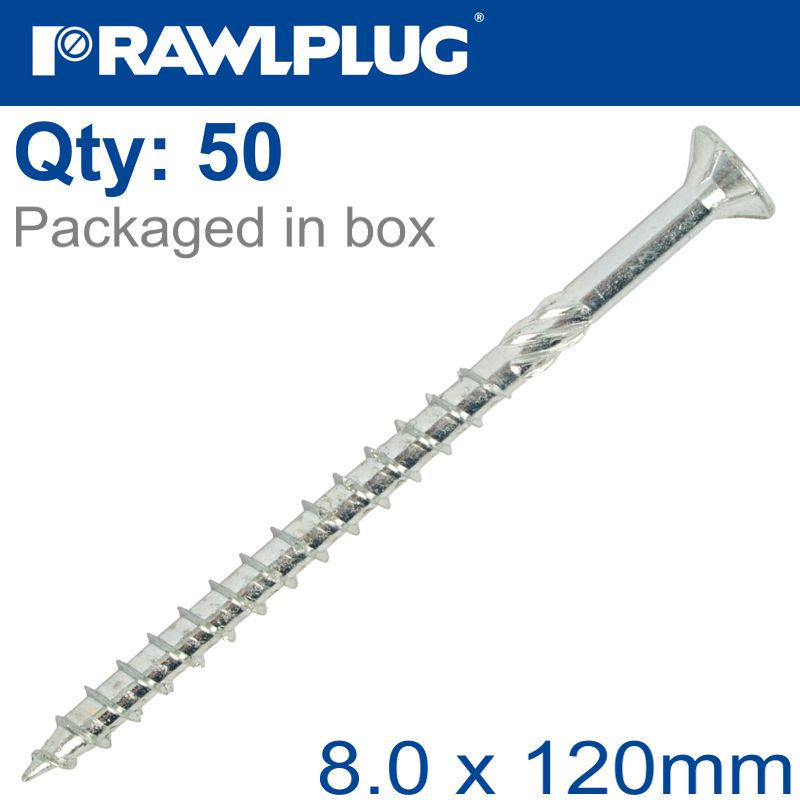 rawlplug-timber-construction-screw-8.0-x-120mm-x50-box-csk-washer-head-torx-t40-raw-r-cs-80120-cs-w-2