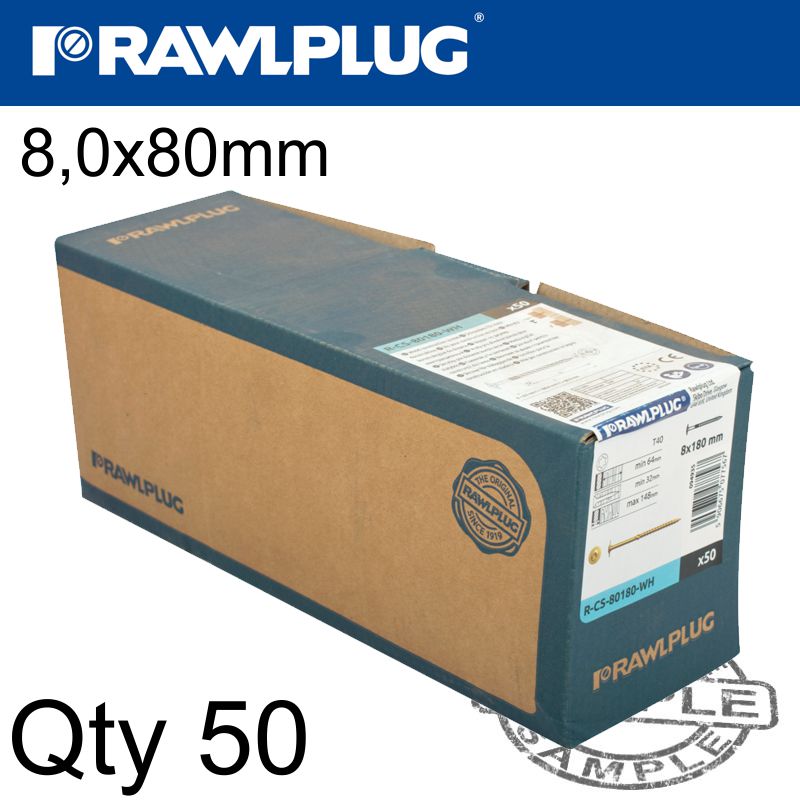 rawlplug-timber-cs-screw-8.0-x-180mm-x50-box-torx-t40-raw-r-cs-80180-wh-3