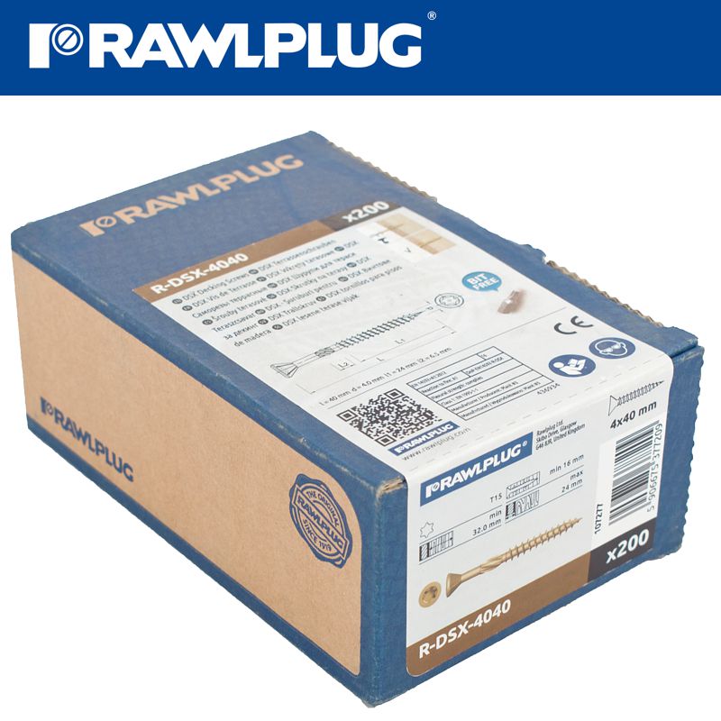 rawlplug-r-dsx-decking--screws-m4-x-40x40-ginger-ruspert-x200-box-raw-r-dsx-4040-3