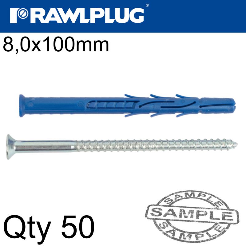 rawlplug-nyl-frame-fixing-zp-+-csk-screw-8.0mmx100mm-x50--box-raw-r-ff1-n-08l100-1