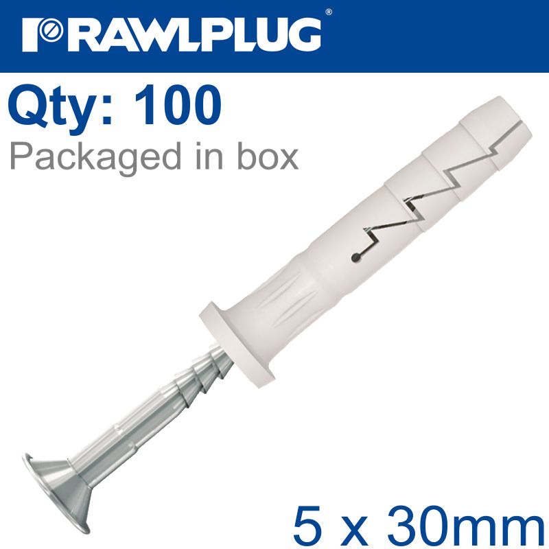 rawlplug-nyl-nail-in-fixing-5x30mm-cyl-head-x100-box-raw-r-fx-n-05c030-1