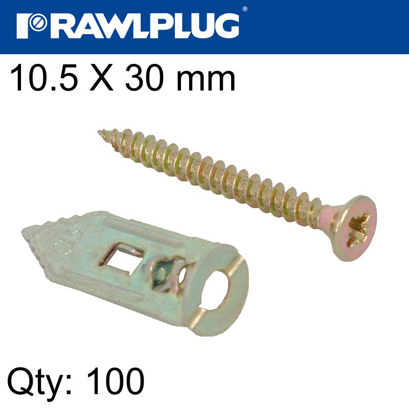rawlplug-nail-in--fixing-plasterboard+screws-10.5x30mm-x100-box-raw-r-gpb-plus-3