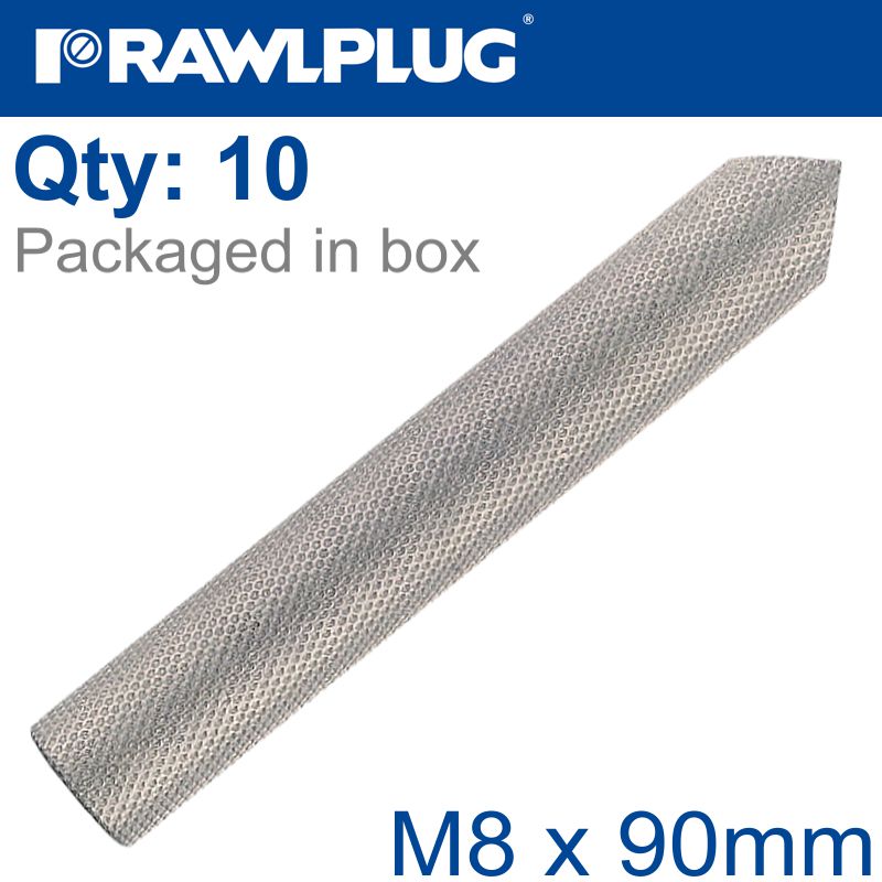 rawlplug-internaly-threaded-sockets-m8x90-zinc-plated,-class-5.8-box-of-10-raw-r-its-z-08090-1