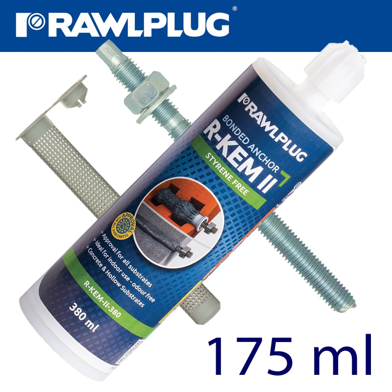 rawlplug-polyester-styrene-free-resin-175ml-chem-anchor-w/4-studs-and-sleeves-raw-r-kem-ii-175-set-1