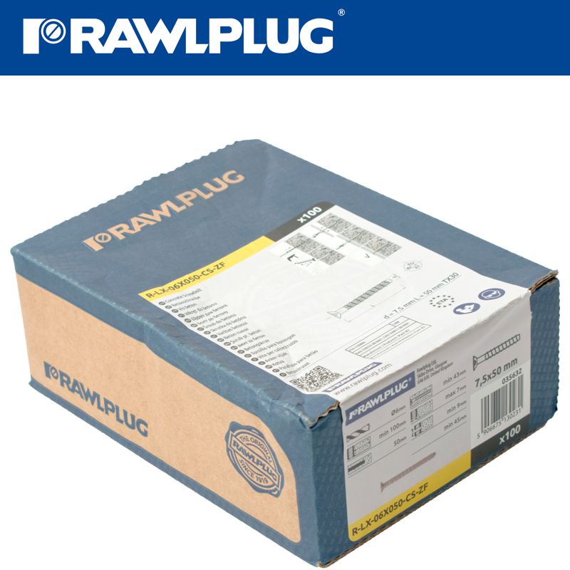 rawlplug-concrete-screwbolt-m6-7.5x50mm-csk-zinc-fl-x100-box-raw-r-lx-06x050-cs-zf-3