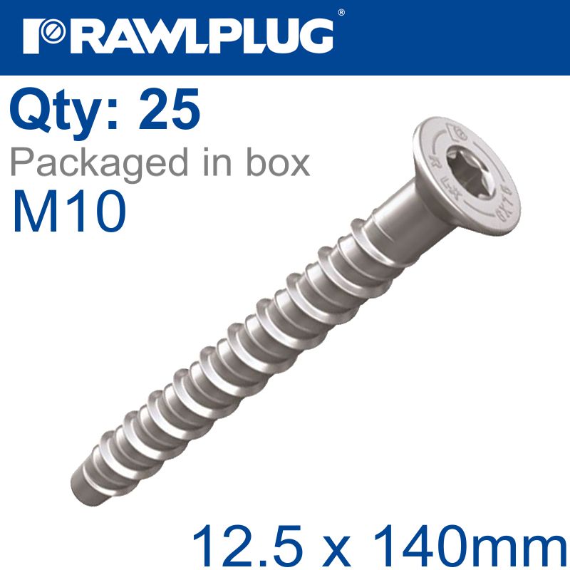 rawlplug-concrete-screwbolt-m10-12.5x140mm-csk-zinc-fl-x25-box-raw-r-lx-10x140-cs-zf-1