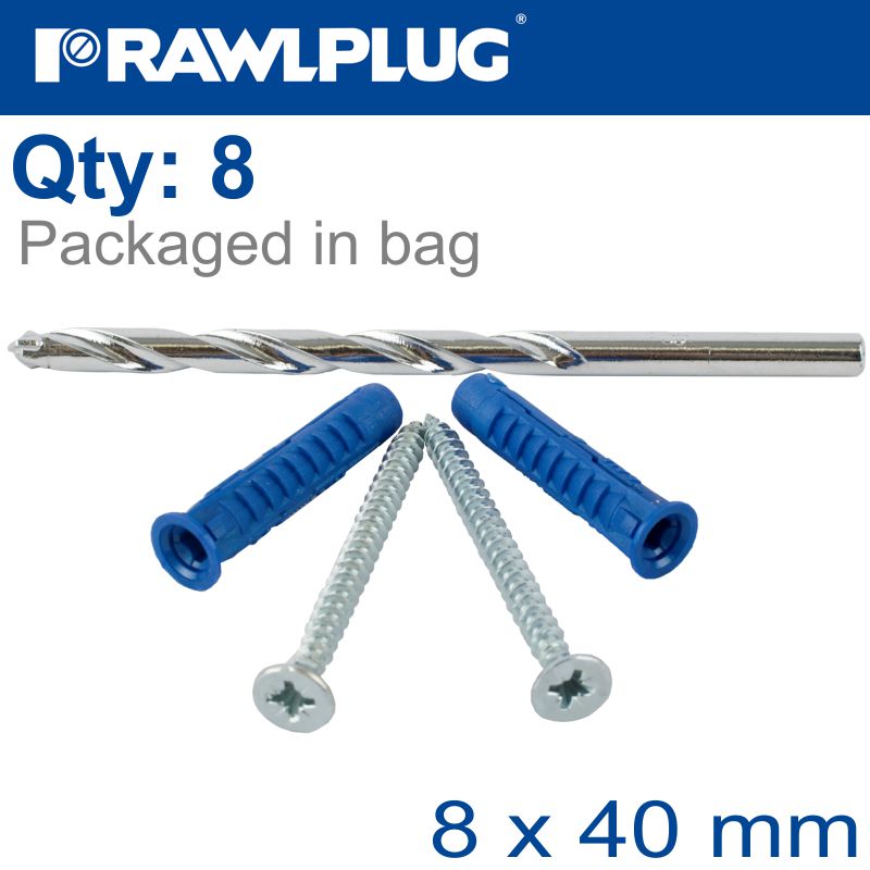 rawlplug-outside-light-kit-4all-08x8-5.0x5mm-screws-with-8mm-drill-bit-raw-r-pds-outl-1