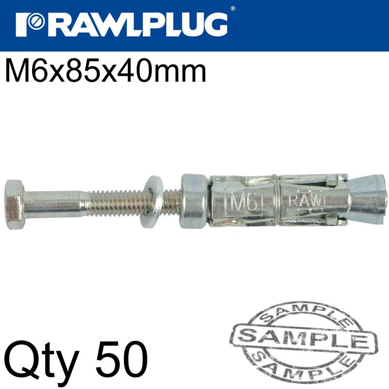 rawlplug-rawlbolt-m6x85x40mm-x50-box-(12mm-hole)-raw-r-rbl-m06-40w-1