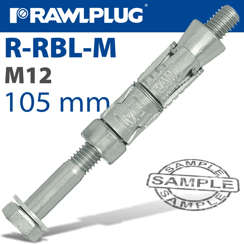 rawlplug-rawlbolt-m12x105x25mm-x25-box-(20mm-hole)-raw-r-rbl-m12-25w-1