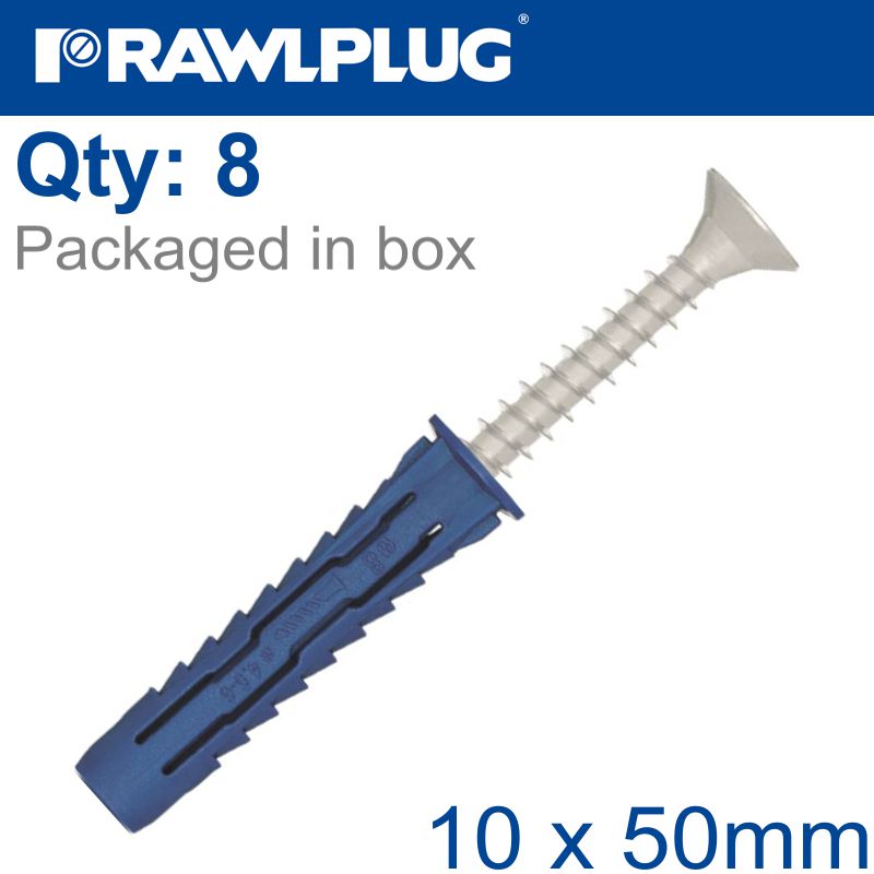 rawlplug-universal-nylon-plug-only-10x50mm-8-per-bag-raw-r-s1-4all-10-8-1
