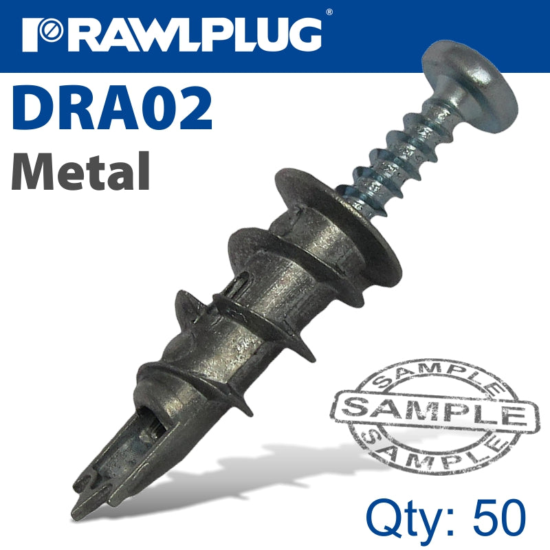 rawlplug-metal-self-drill-drywall-fixing-x50--bag-raw-r-s1-dra02-50-1