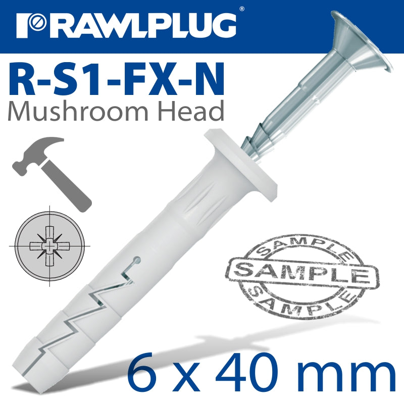rawlplug-nyl-nail-in-fixing-6x40mm-mush-head-x20-bag-raw-r-s1-fx-n06k040-20-1