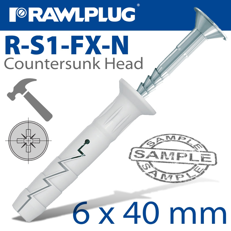 rawlplug-nyl-nail-in-fixing-6x40mm-+-csk-head-x20--bag-raw-r-s1-fx-n06l040-20-1