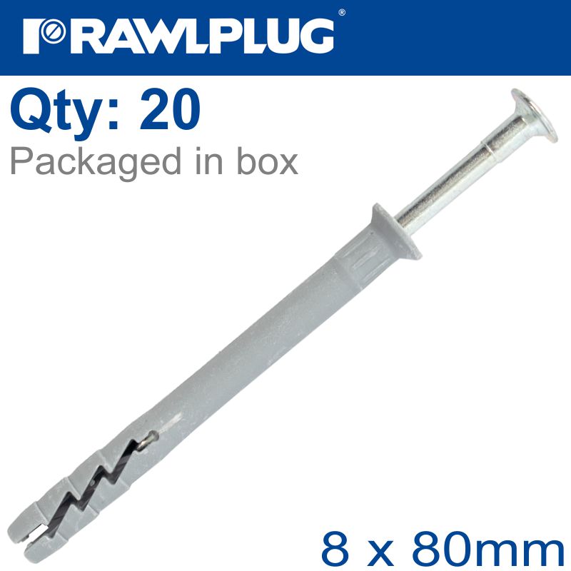 rawlplug-nyl-nail-in-fixing-8x80mm-+-csk-head-x20--bag-raw-r-s1-fx-n08l080-20-2