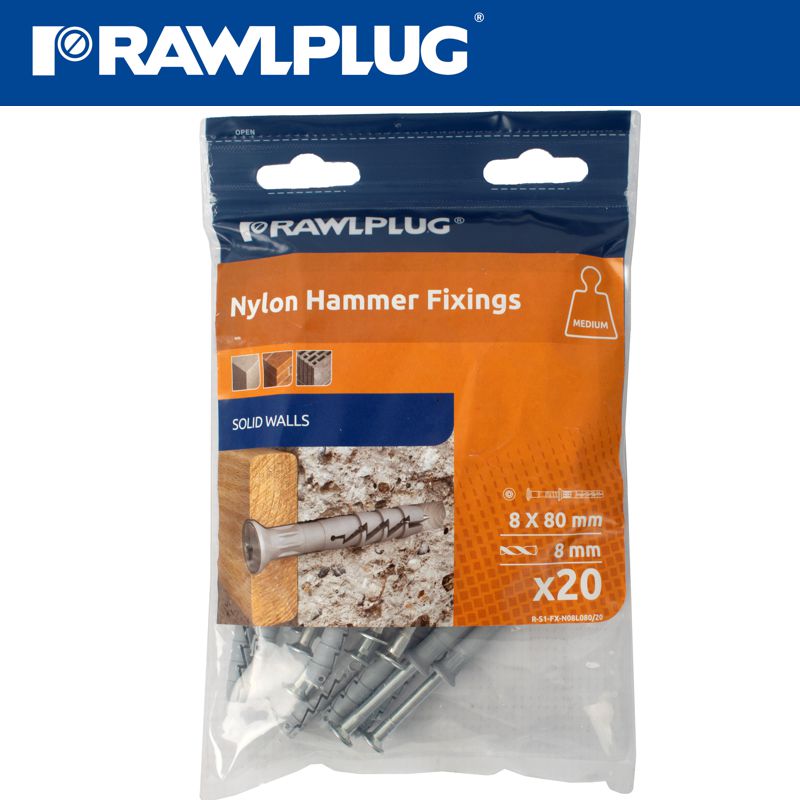 rawlplug-nyl-nail-in-fixing-8x80mm-+-csk-head-x20--bag-raw-r-s1-fx-n08l080-20-4