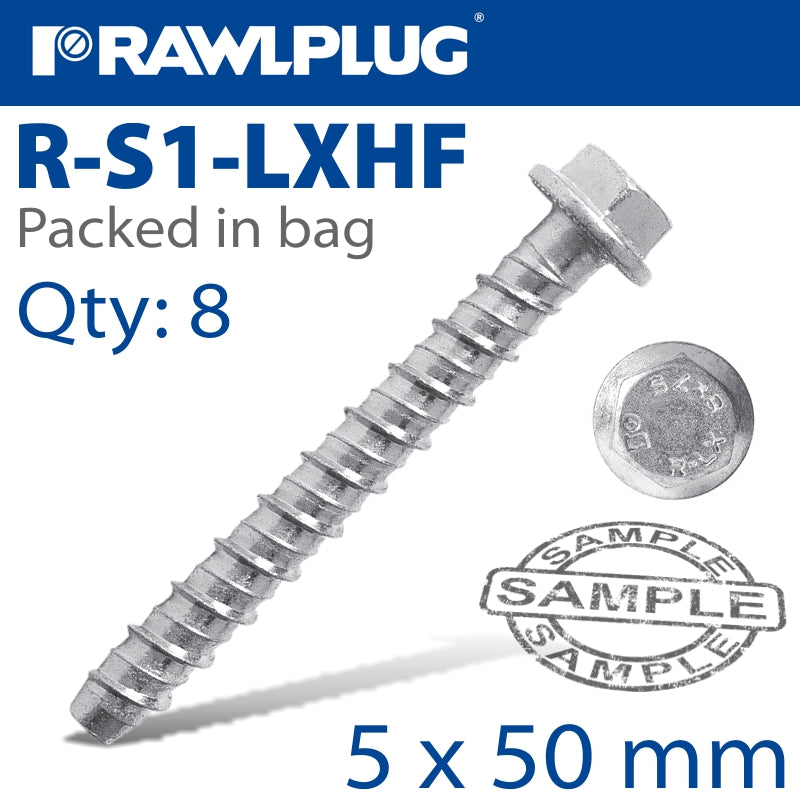 rawlplug-concrete-screw-bolt-6.3x50-r-lx-hex-+-flange-x8--bag-raw-r-s1-lxhf05050z-8-1