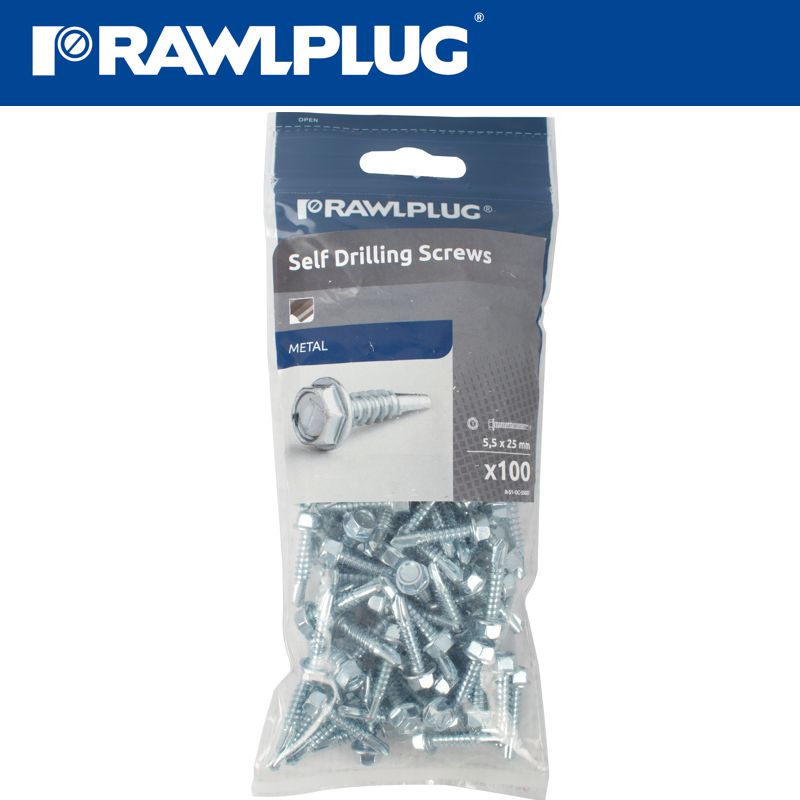 rawlplug-self-drilling-screws-5,5x22mm-with-washer-t14,-100pcs-raw-r-s1-oc-55022t-4