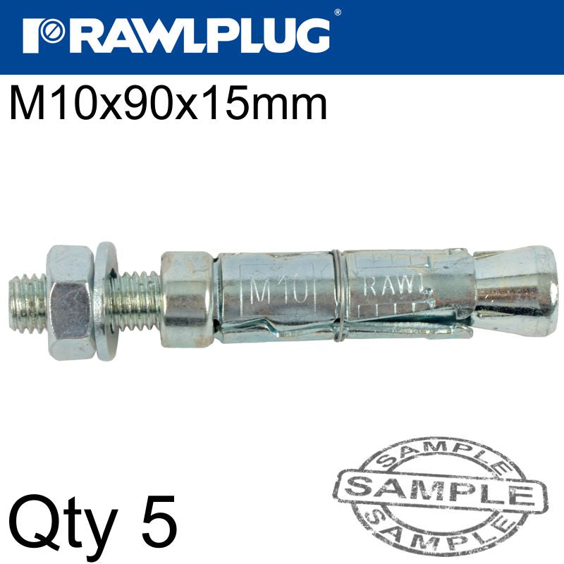 rawlplug-projecting-bolt-m10x90x15mm-x5--bag-raw-r-s1-rbp-m10-15-5-1